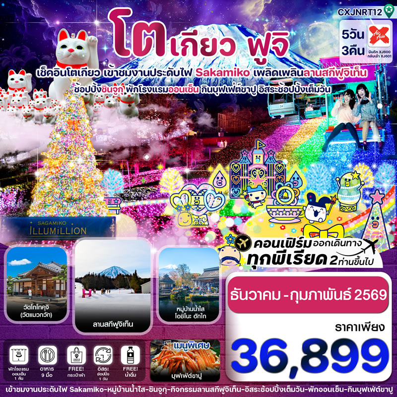 โตเกียว ฟูจิ งานประดับไฟซากามิโกะ